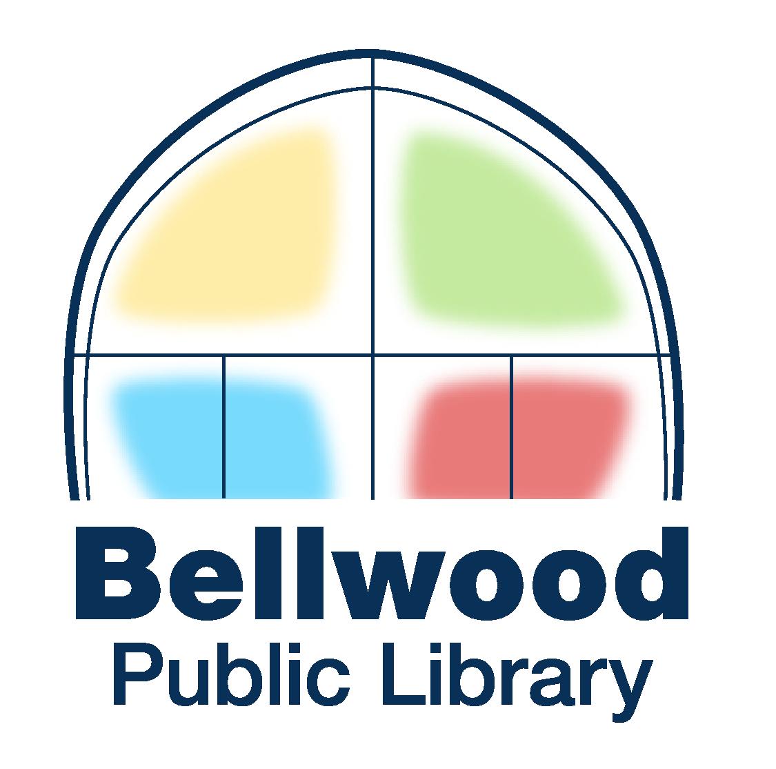 The Bellwood Public Library logo.