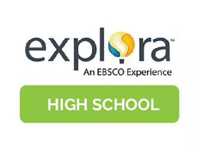 The explora high school logo