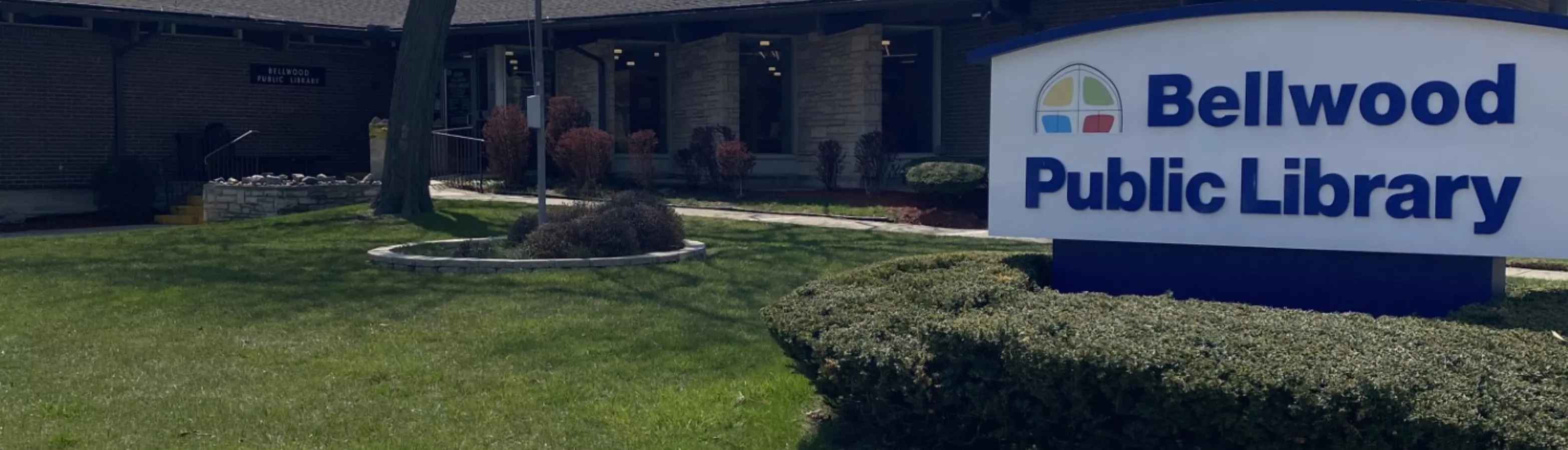 Exterior shot of Bellwood Library