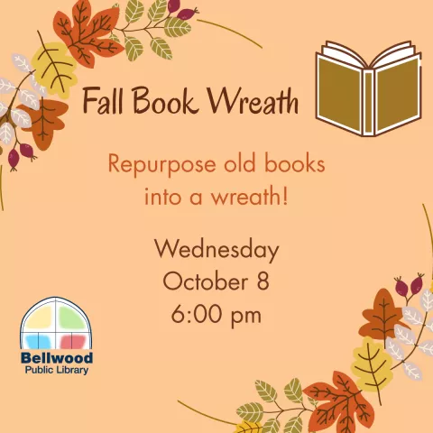 Fall Book Wreath
