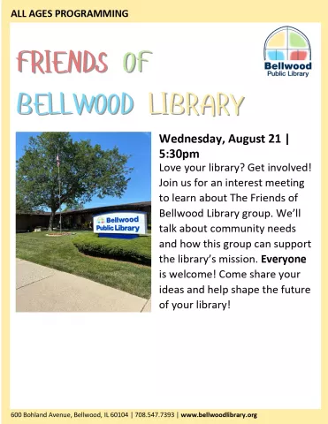 Friends of the Bellwood Public Library Interest Meeting